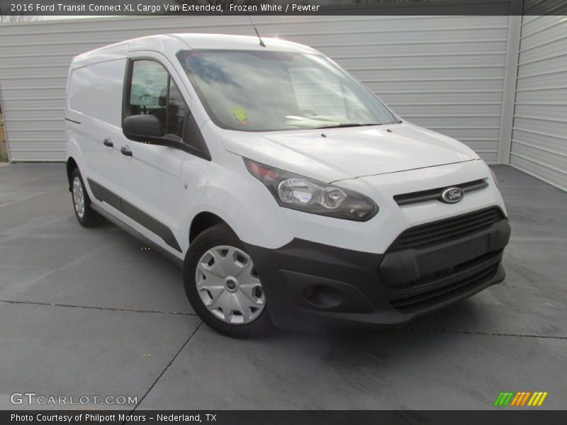 Frozen White / Pewter 2016 Ford Transit Connect XL Cargo Van Extended