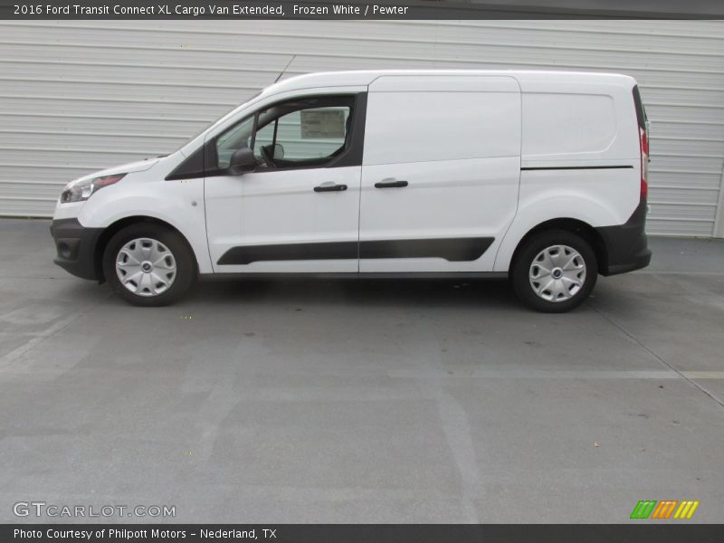 Frozen White / Pewter 2016 Ford Transit Connect XL Cargo Van Extended