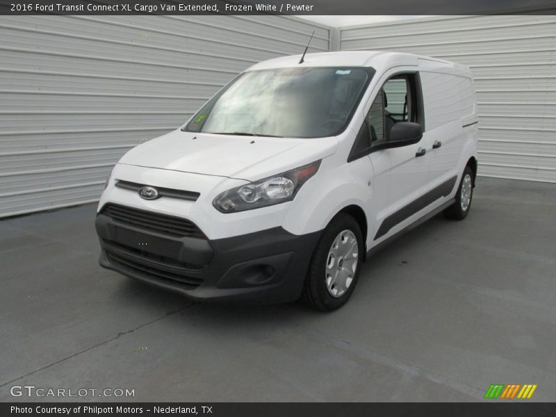 Frozen White / Pewter 2016 Ford Transit Connect XL Cargo Van Extended