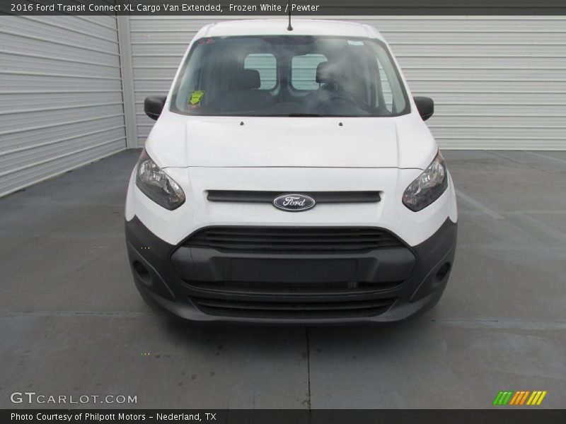 Frozen White / Pewter 2016 Ford Transit Connect XL Cargo Van Extended