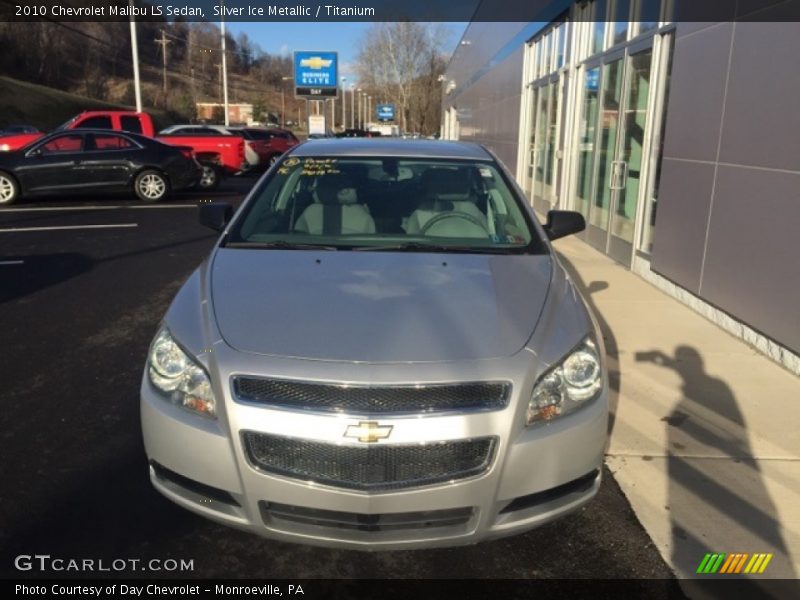 Silver Ice Metallic / Titanium 2010 Chevrolet Malibu LS Sedan