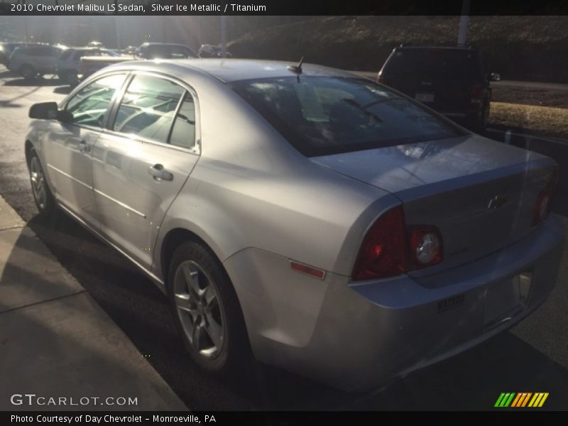 Silver Ice Metallic / Titanium 2010 Chevrolet Malibu LS Sedan