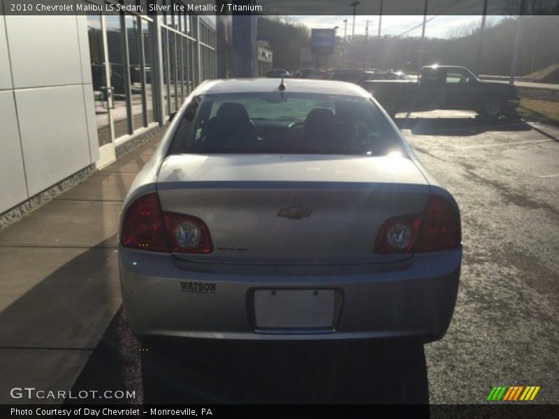Silver Ice Metallic / Titanium 2010 Chevrolet Malibu LS Sedan
