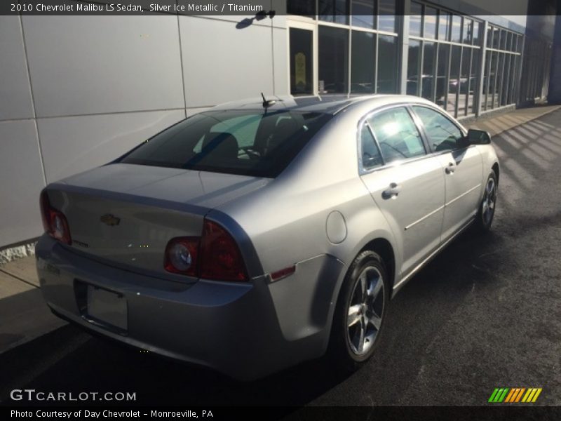 Silver Ice Metallic / Titanium 2010 Chevrolet Malibu LS Sedan