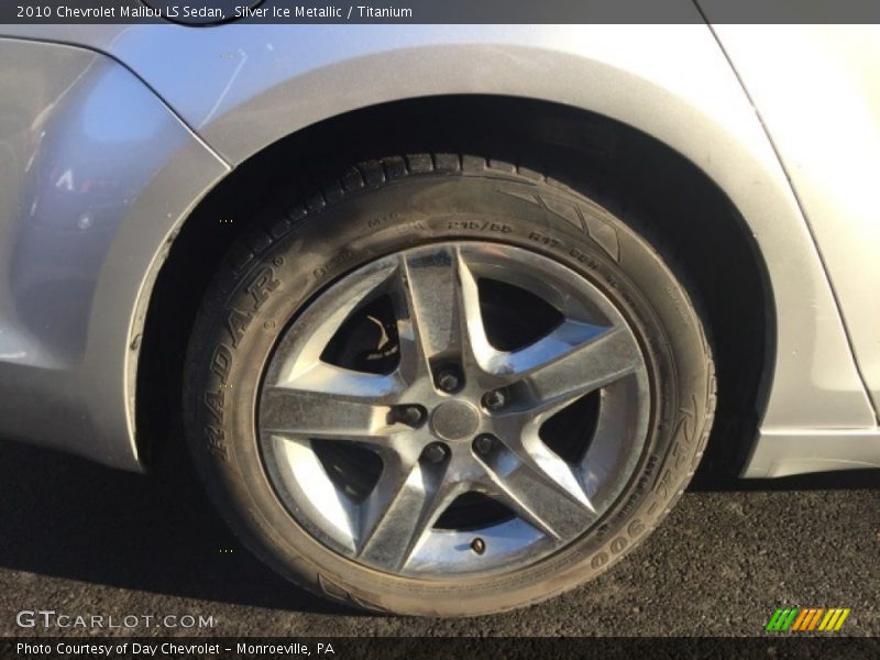 Silver Ice Metallic / Titanium 2010 Chevrolet Malibu LS Sedan
