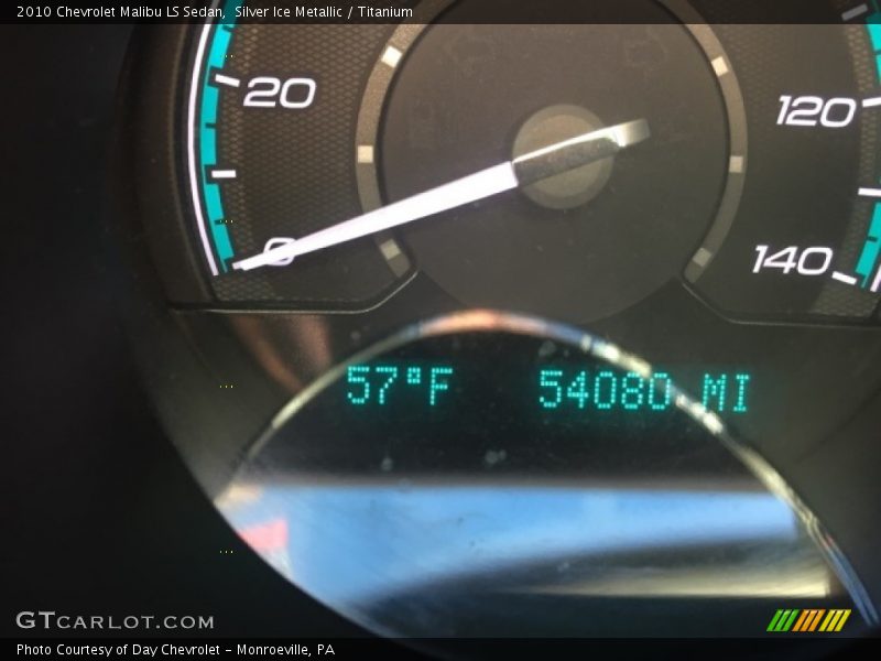 Silver Ice Metallic / Titanium 2010 Chevrolet Malibu LS Sedan