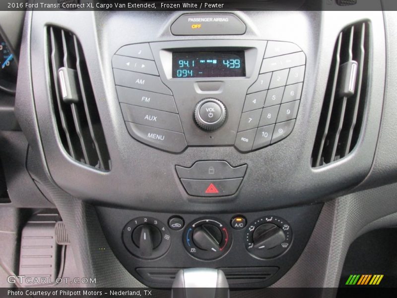Controls of 2016 Transit Connect XL Cargo Van Extended