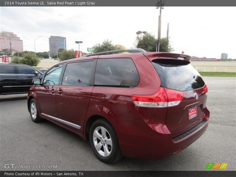 Salsa Red Pearl / Light Gray 2014 Toyota Sienna LE