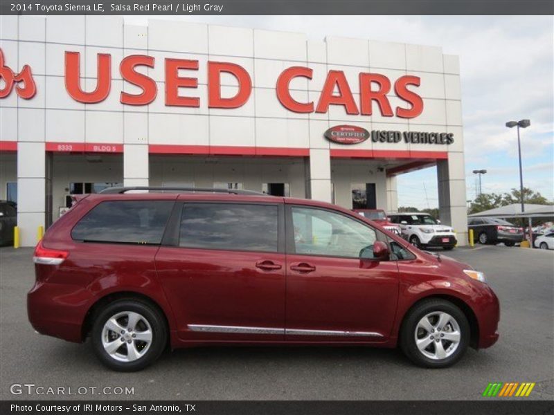 Salsa Red Pearl / Light Gray 2014 Toyota Sienna LE