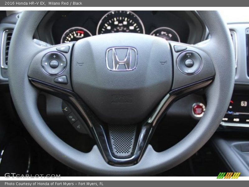 Milano Red / Black 2016 Honda HR-V EX