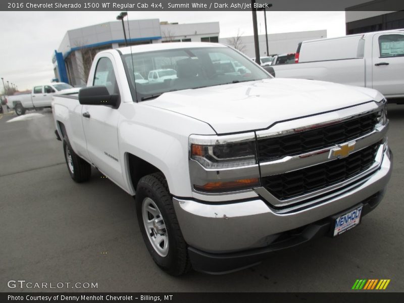 Summit White / Dark Ash/Jet Black 2016 Chevrolet Silverado 1500 WT Regular Cab 4x4