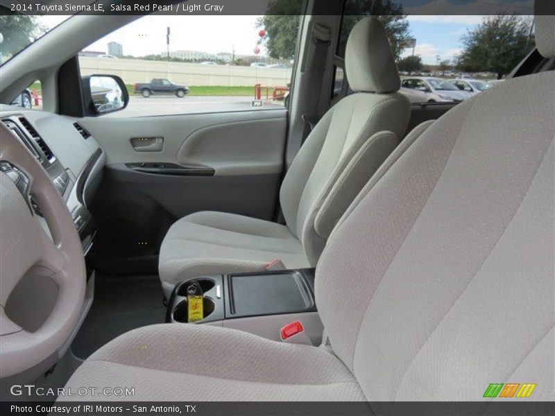 Salsa Red Pearl / Light Gray 2014 Toyota Sienna LE