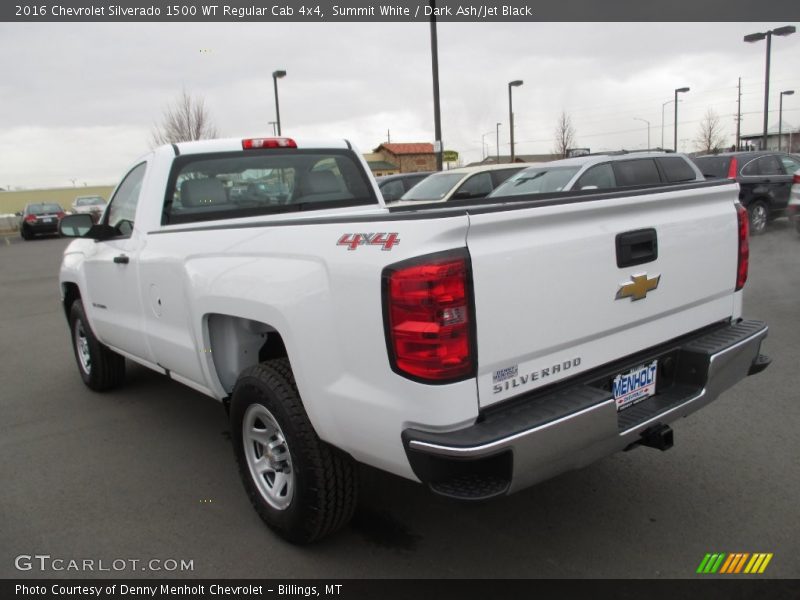 Summit White / Dark Ash/Jet Black 2016 Chevrolet Silverado 1500 WT Regular Cab 4x4