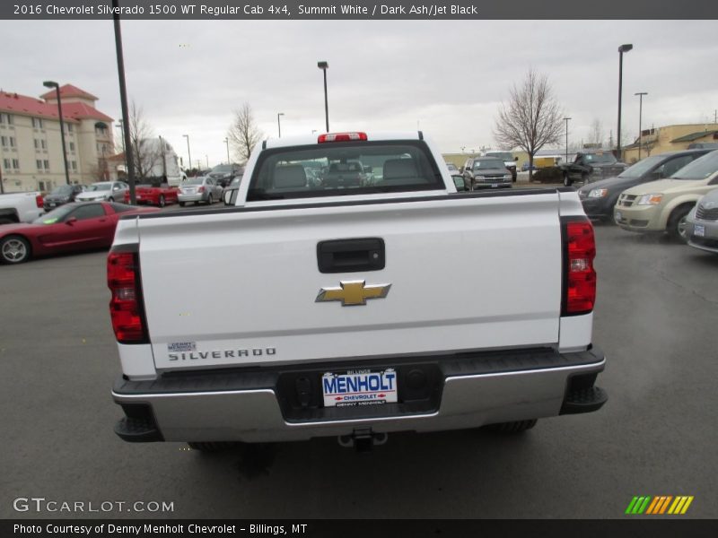 Summit White / Dark Ash/Jet Black 2016 Chevrolet Silverado 1500 WT Regular Cab 4x4