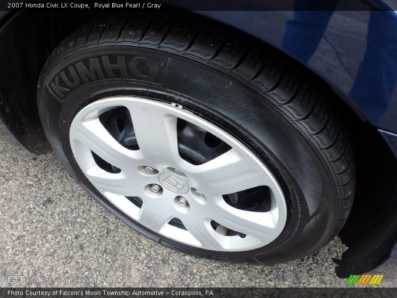 Royal Blue Pearl / Gray 2007 Honda Civic LX Coupe