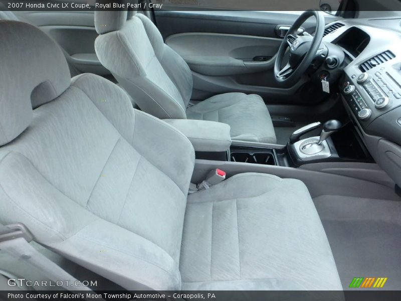 Royal Blue Pearl / Gray 2007 Honda Civic LX Coupe