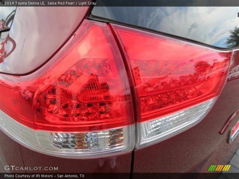 Salsa Red Pearl / Light Gray 2014 Toyota Sienna LE