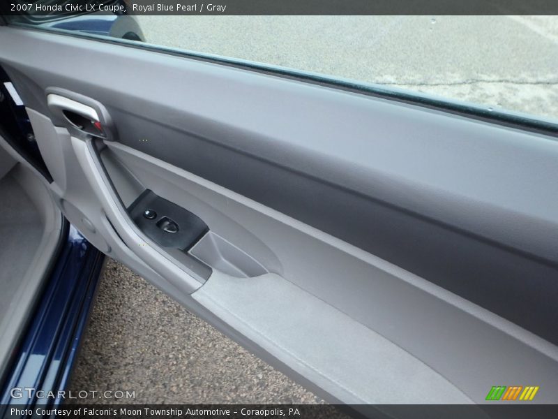 Royal Blue Pearl / Gray 2007 Honda Civic LX Coupe