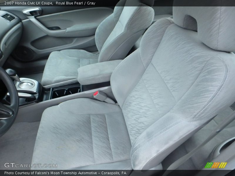 Royal Blue Pearl / Gray 2007 Honda Civic LX Coupe