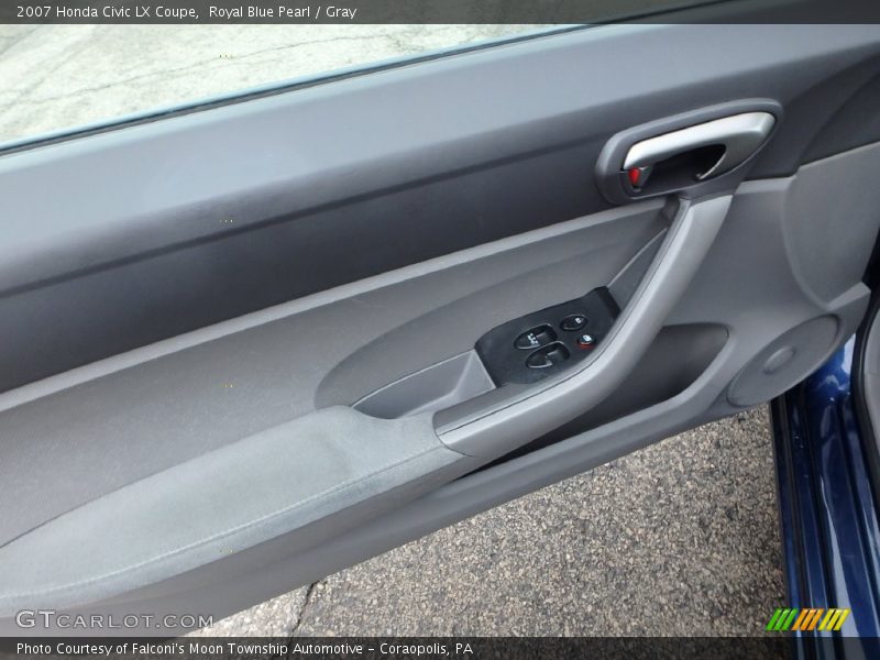 Royal Blue Pearl / Gray 2007 Honda Civic LX Coupe
