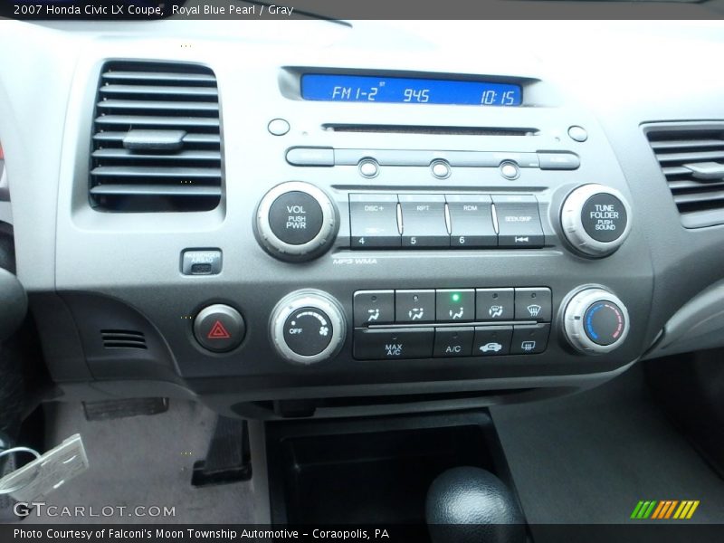 Royal Blue Pearl / Gray 2007 Honda Civic LX Coupe