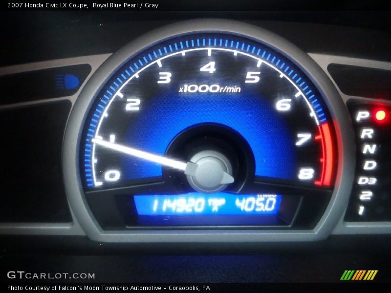 Royal Blue Pearl / Gray 2007 Honda Civic LX Coupe