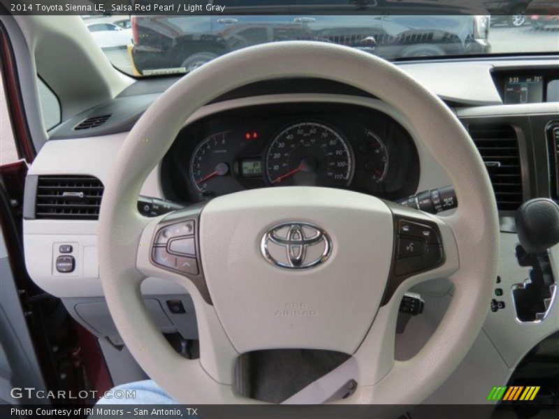 Salsa Red Pearl / Light Gray 2014 Toyota Sienna LE