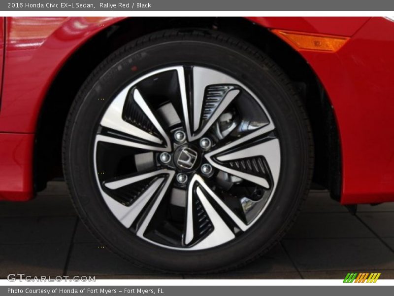 Rallye Red / Black 2016 Honda Civic EX-L Sedan