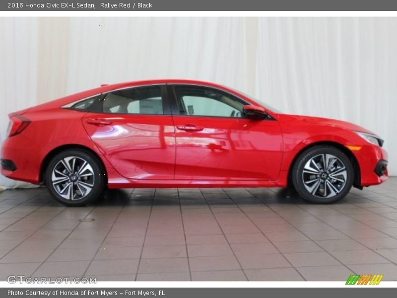 Rallye Red / Black 2016 Honda Civic EX-L Sedan