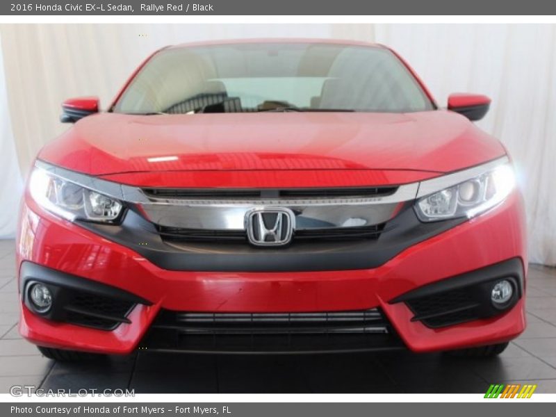 Rallye Red / Black 2016 Honda Civic EX-L Sedan