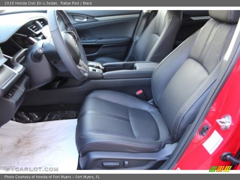 Rallye Red / Black 2016 Honda Civic EX-L Sedan