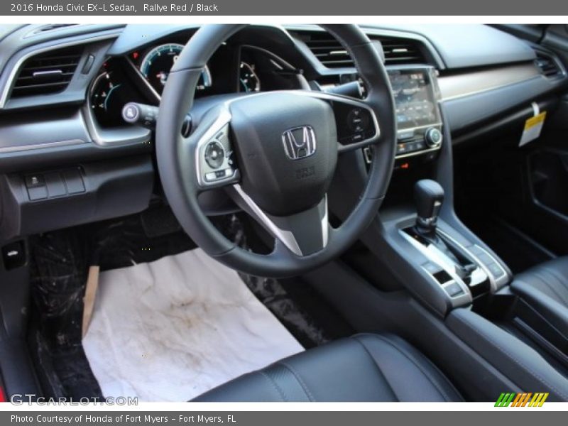 Rallye Red / Black 2016 Honda Civic EX-L Sedan