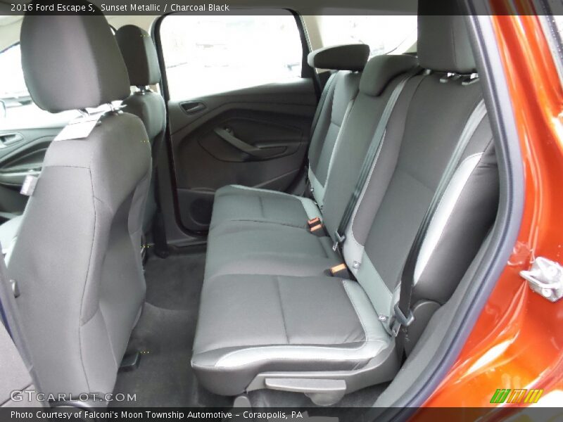 Sunset Metallic / Charcoal Black 2016 Ford Escape S