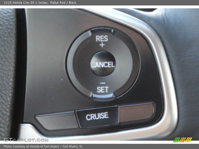Rallye Red / Black 2016 Honda Civic EX-L Sedan