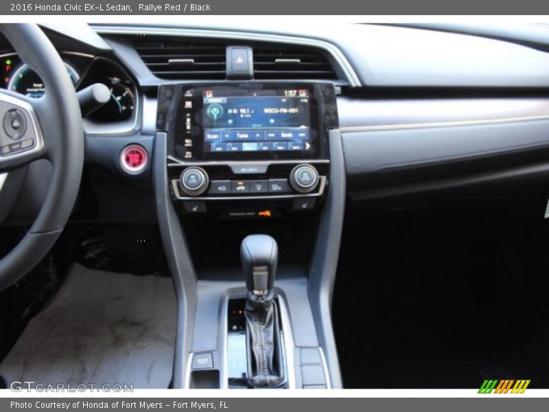 Rallye Red / Black 2016 Honda Civic EX-L Sedan