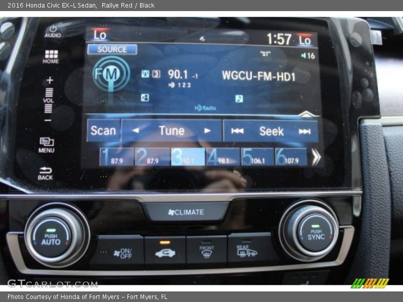 Rallye Red / Black 2016 Honda Civic EX-L Sedan