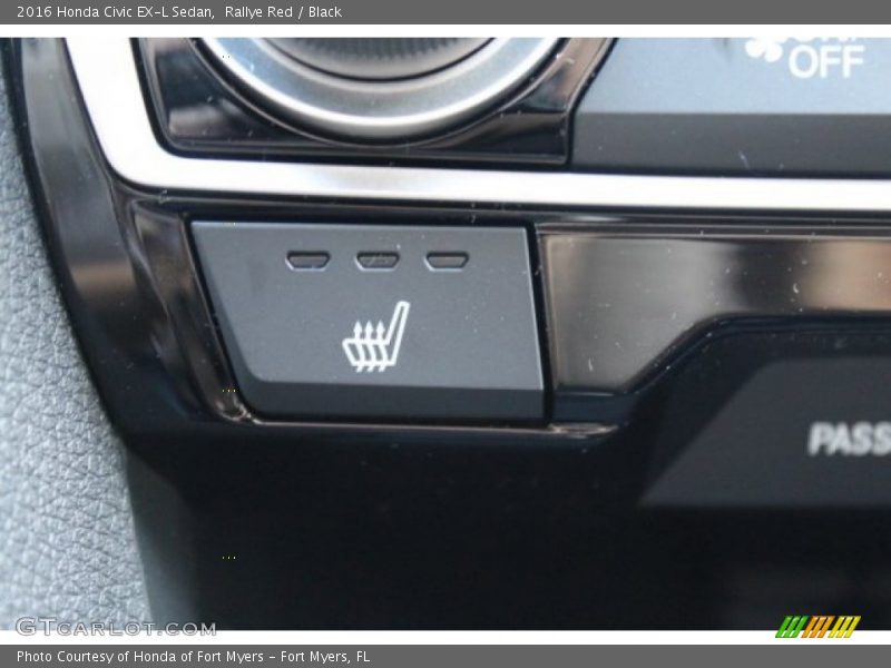 Rallye Red / Black 2016 Honda Civic EX-L Sedan