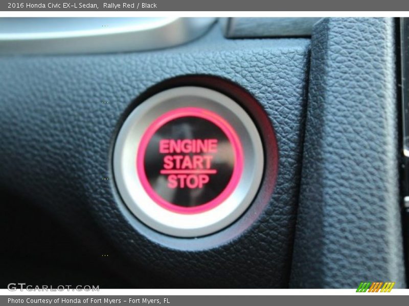 Rallye Red / Black 2016 Honda Civic EX-L Sedan