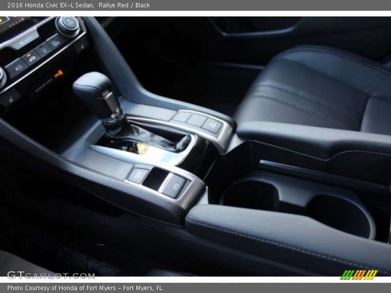 Rallye Red / Black 2016 Honda Civic EX-L Sedan