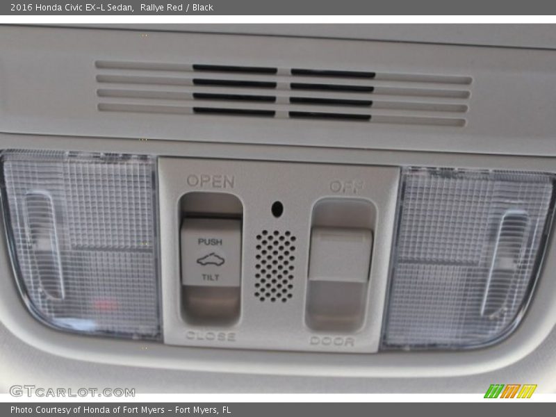 Rallye Red / Black 2016 Honda Civic EX-L Sedan