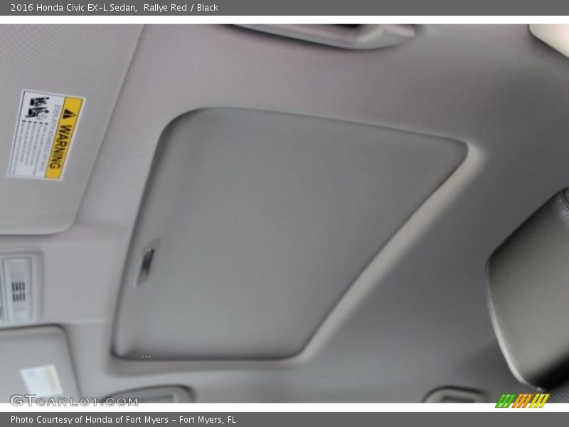 Rallye Red / Black 2016 Honda Civic EX-L Sedan