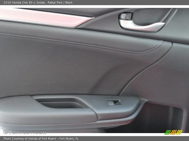 Rallye Red / Black 2016 Honda Civic EX-L Sedan