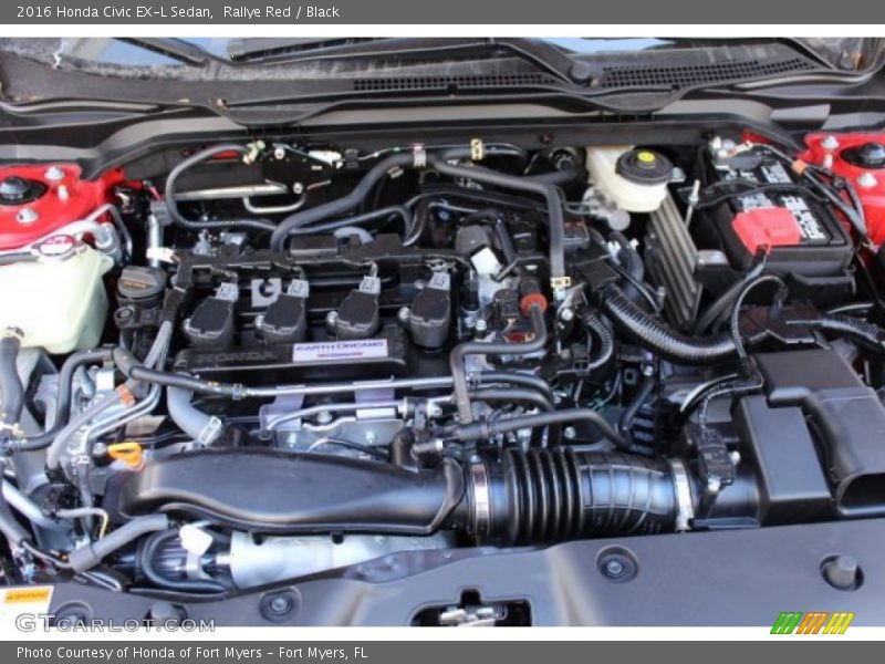Rallye Red / Black 2016 Honda Civic EX-L Sedan