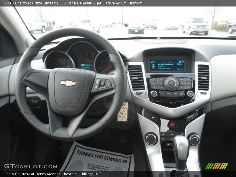 Silver Ice Metallic / Jet Black/Medium Titanium 2016 Chevrolet Cruze Limited LS