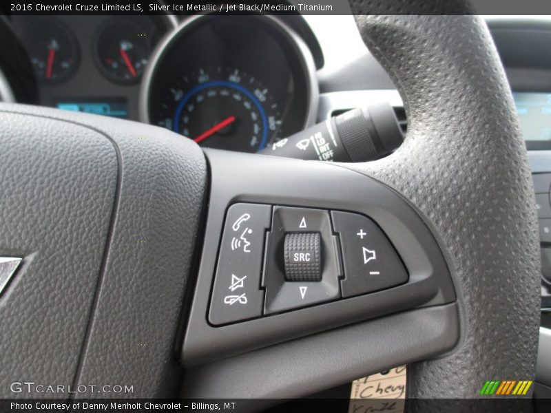 Silver Ice Metallic / Jet Black/Medium Titanium 2016 Chevrolet Cruze Limited LS