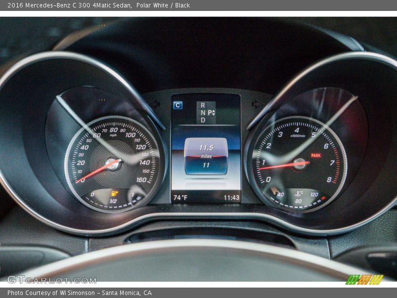 Polar White / Black 2016 Mercedes-Benz C 300 4Matic Sedan