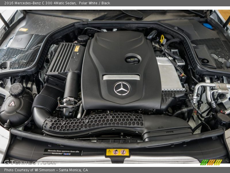Polar White / Black 2016 Mercedes-Benz C 300 4Matic Sedan