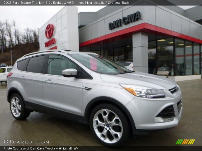 Ingot Silver Metallic / Charcoal Black 2013 Ford Escape Titanium 2.0L EcoBoost 4WD