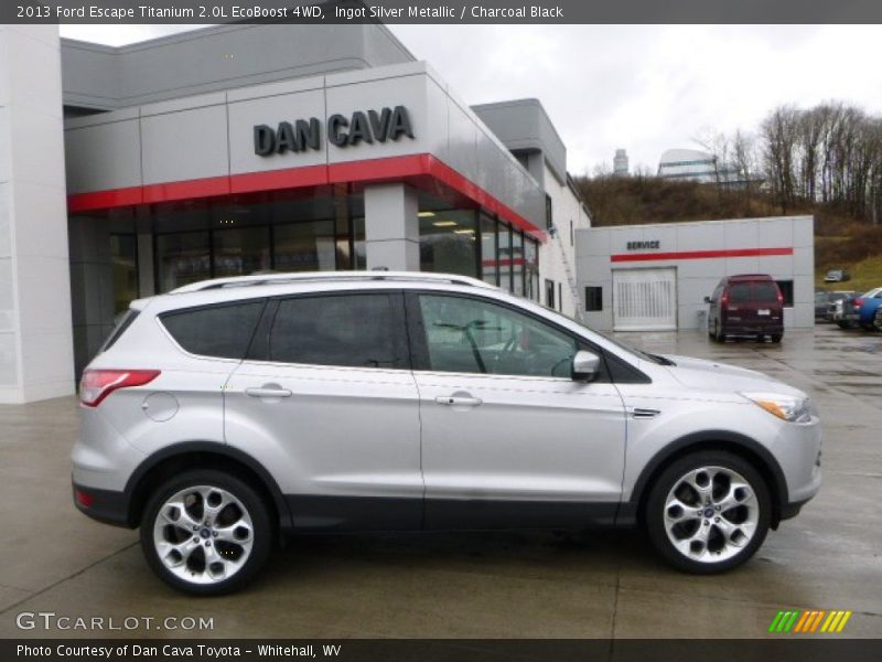 Ingot Silver Metallic / Charcoal Black 2013 Ford Escape Titanium 2.0L EcoBoost 4WD