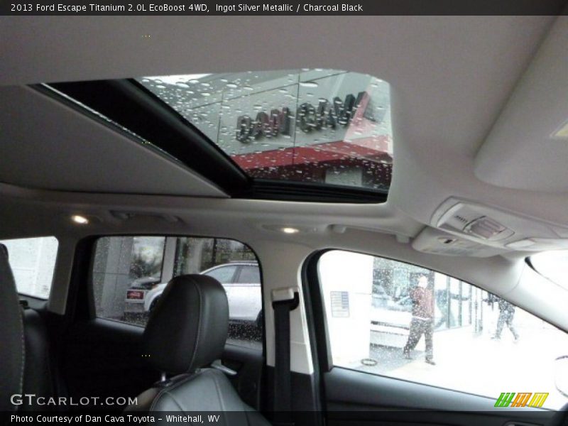 Ingot Silver Metallic / Charcoal Black 2013 Ford Escape Titanium 2.0L EcoBoost 4WD